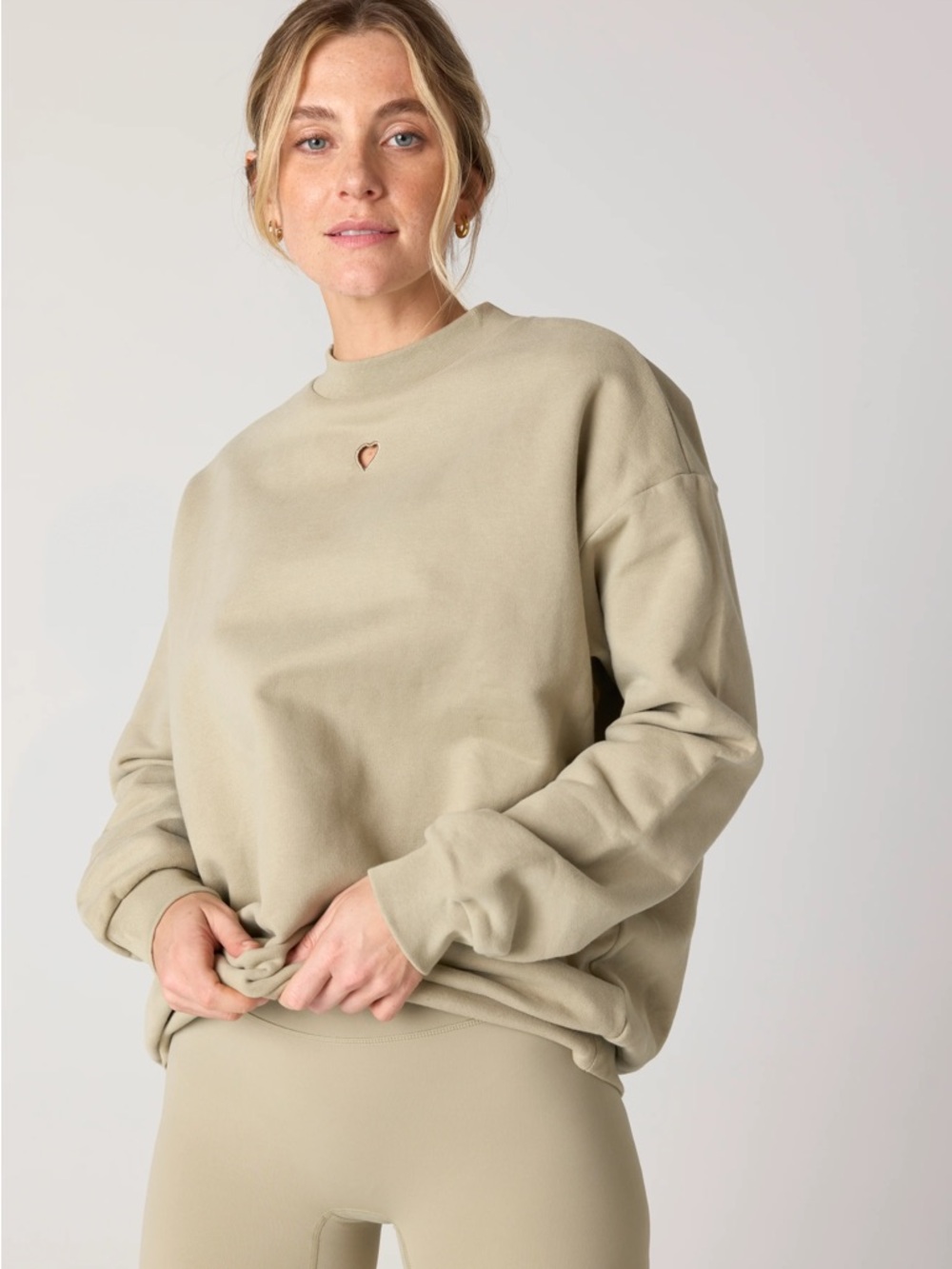 NWT DAUGHTER LESSONS SAGE LOVE CREW SWEATSHIRT SIZE S